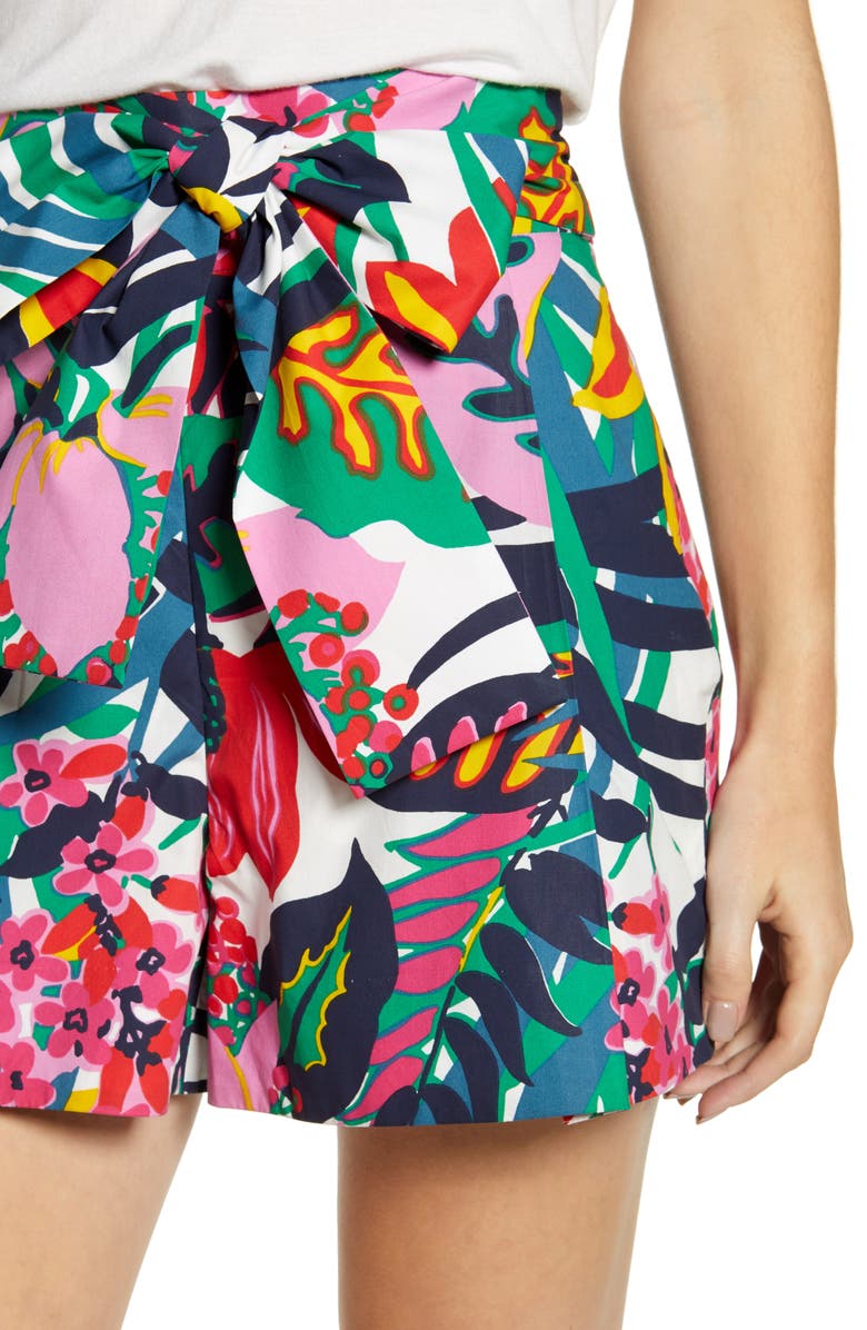 J.Crew Festive Floral Paperbag Shorts, Alternate, color,