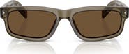 Prada 57mm Rectangular Sunglasses