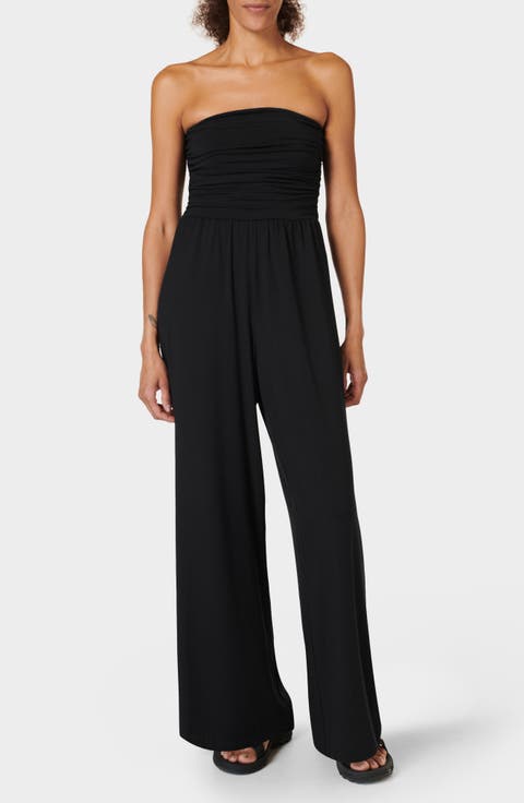 Strapless Wide Leg Jumpsuit
