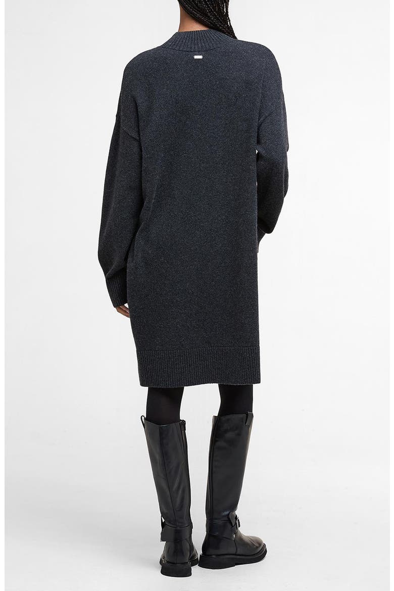 Serena Oversize Long Sleeve Mock Neck Sweater Dress, Alternate, color, CHARCOAL