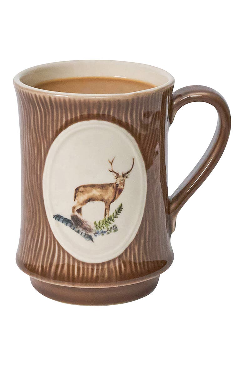 Forest Walk Stag Mug, Alternate, color, CAFE AU LAIT