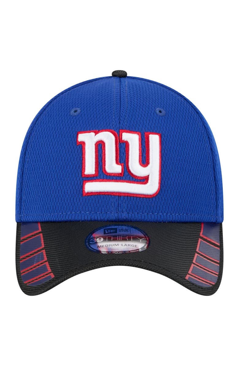 New Era Men's New Era Royal New York Giants Visor Hit 39THIRTY Flex Hat, Alternate, color, Royal