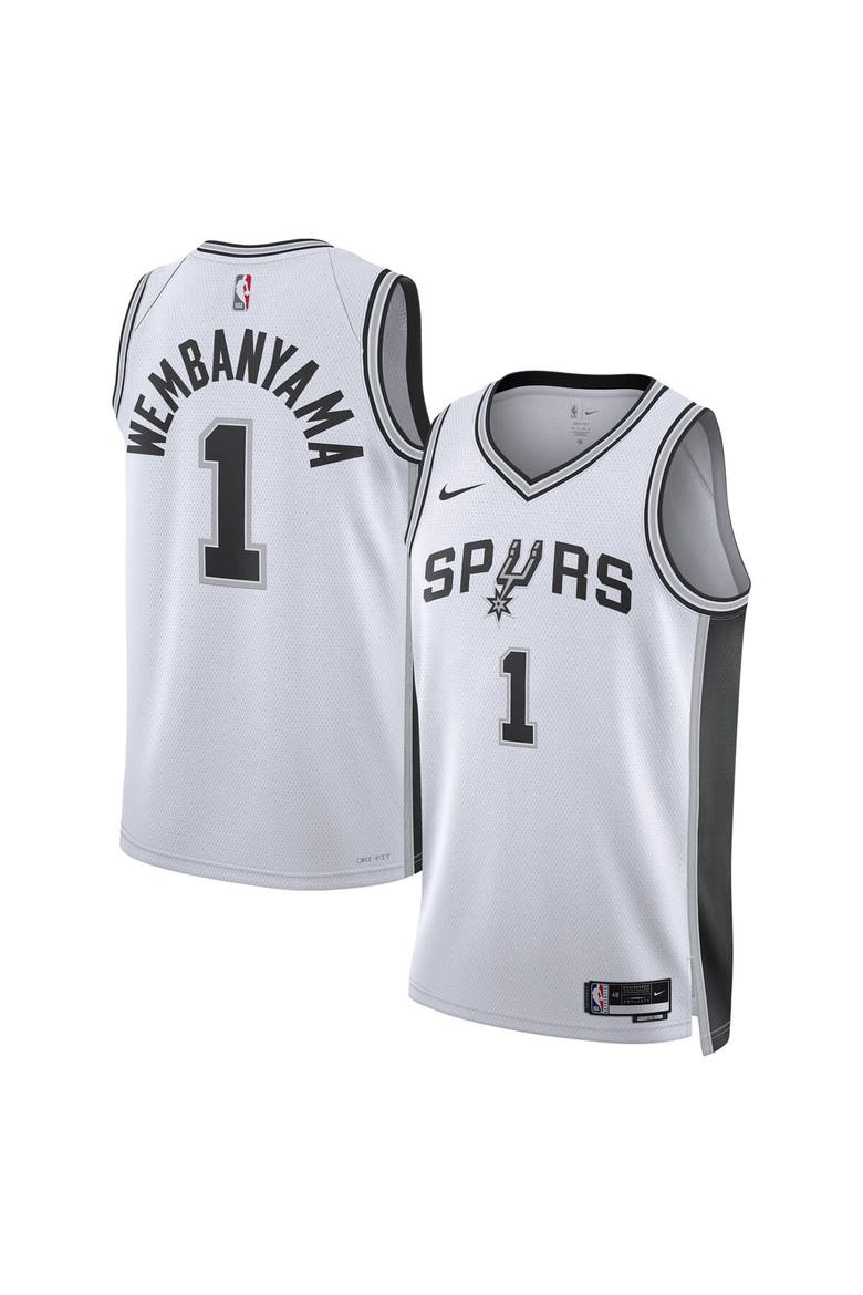 Unisex Nike Victor Wembanyama White San Antonio Spurs Swingman Jersey - Association Edition, Main, color, White
