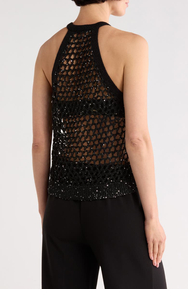 L'AGENCE Parmida Embellished Tank, Alternate, color, Black/ Black Pearl