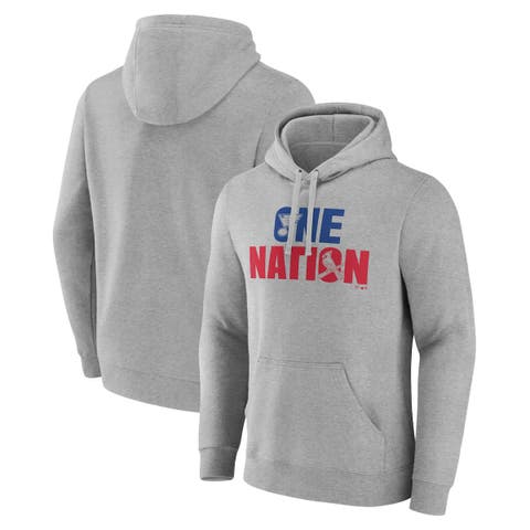Men's Fanatics  Gray St. Louis Blues St. Louis Cardinals One Nation Pullover Hoodie