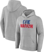 FANATICS Men's Fanatics  Gray St. Louis Blues St. Louis Cardinals One Nation Pullover Hoodie