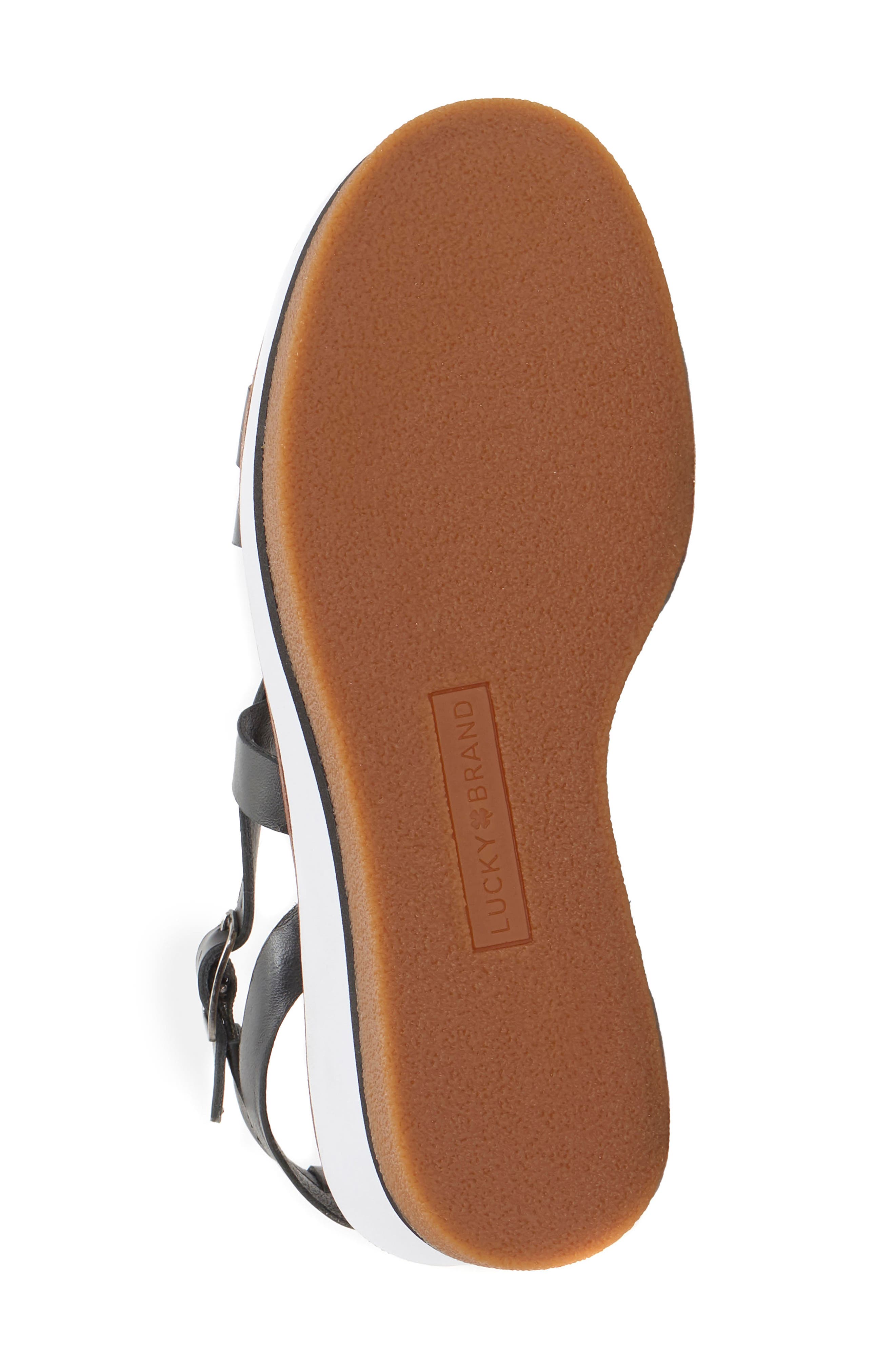 Lucky Brand Ticey Platform Wedge Sandal, Alternate, color, 