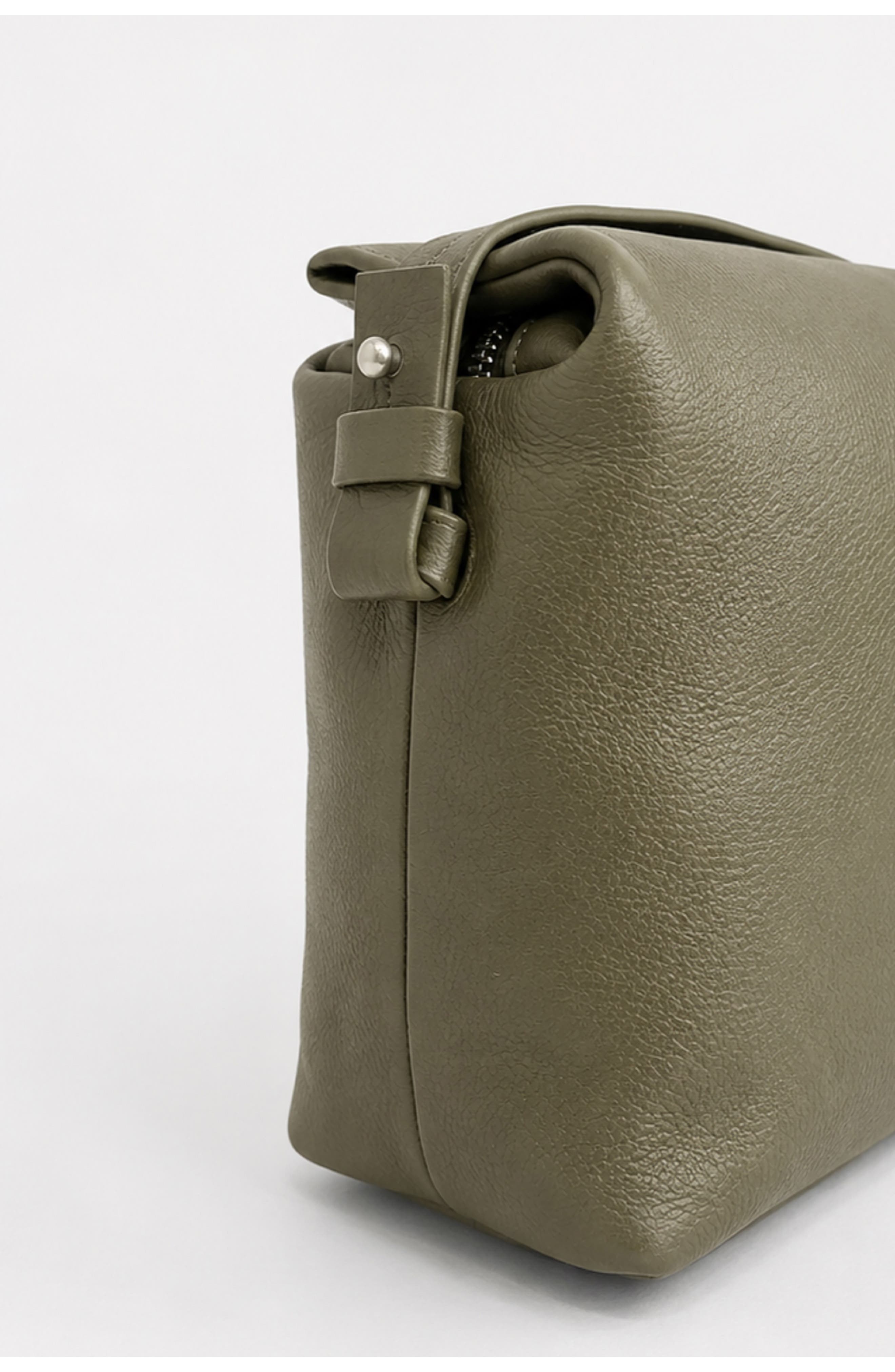 Agnes Leather Crossbody Bag, Alternate, color, DARK MOSS