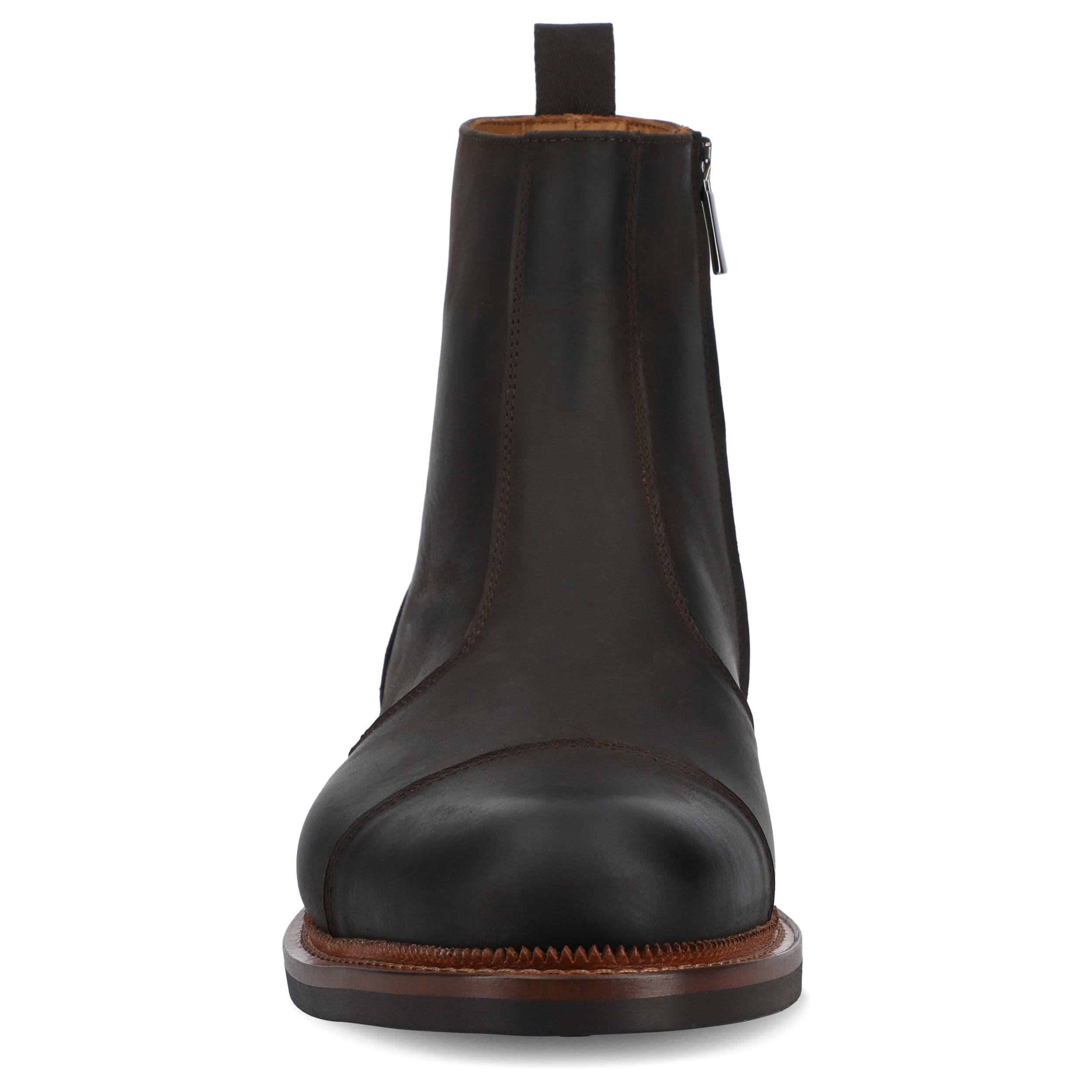 TAFT Men's Lewis Side-zip Boot, Alternate, color, Dark Brown