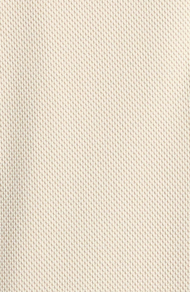 Moncler Kids' Long Sleeve Pleated Polo Dress, Alternate, color, Ivory