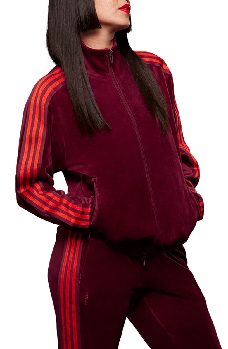 adidas x IVY PARK Velour Track Jacket, Alternate, color,