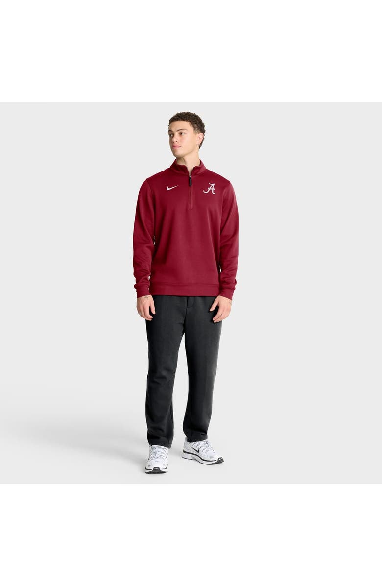 Nike Men's Nike Crimson Alabama Crimson Tide 2025 Coaches Premium Dri-FIT Half-Zip Pullover, Alternate, color, Crimson