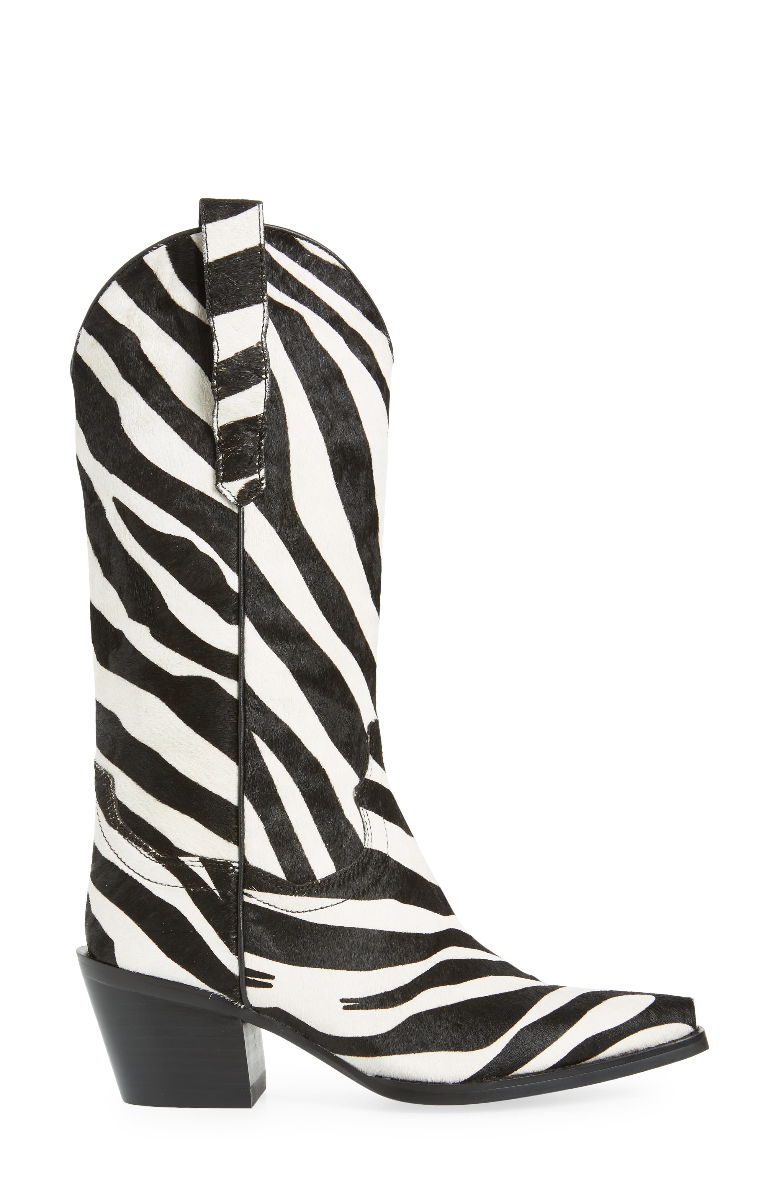 Jeffrey Campbell Dagget Genuine Calf Hair Western Boot, Alternate, color, 
