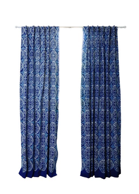 Cotton Curtain Eco Friendly Window Panel Greece
