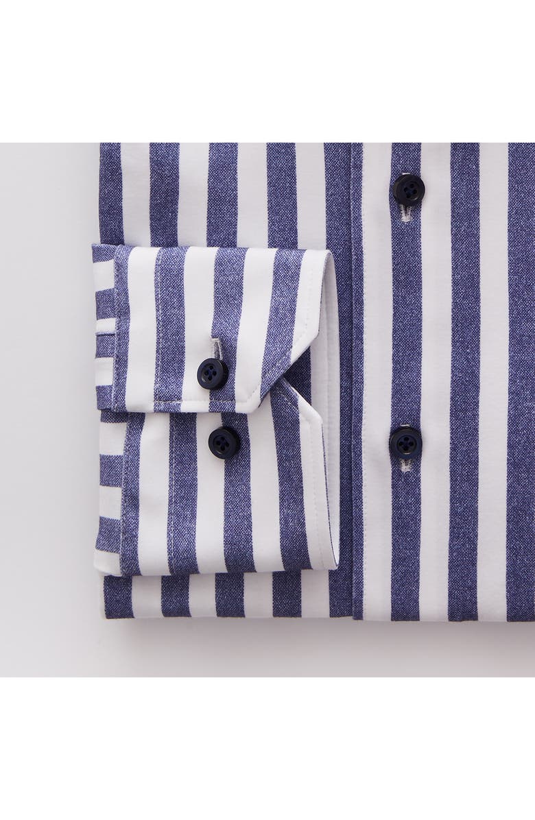 Emanuel Berg 4Flex Modern Fit Stripe Knit Button-Up Shirt, Alternate, color, 