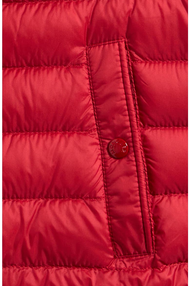Kids' Uzzay Hooded Down Puffer Vest, Alternate, color, RED