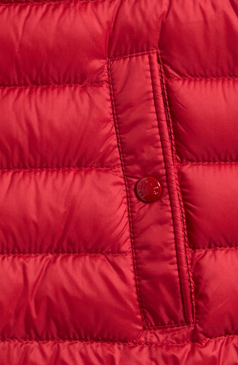 Moncler Kids' Uzzay Hooded Down Puffer Vest, Alternate, color, Red