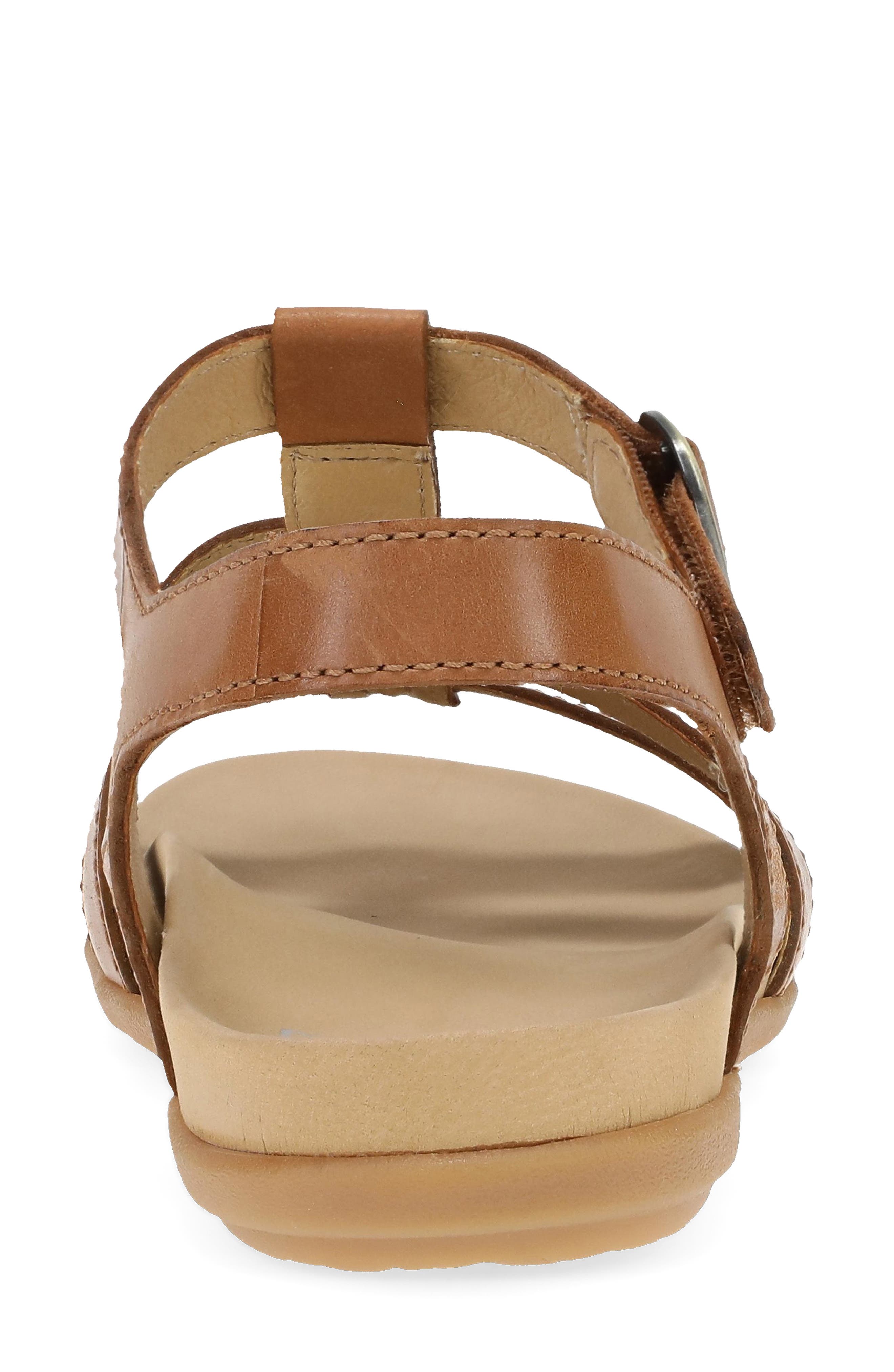 Dansko Janice Ankle Strap Sandal, Alternate, color, Tan Calf