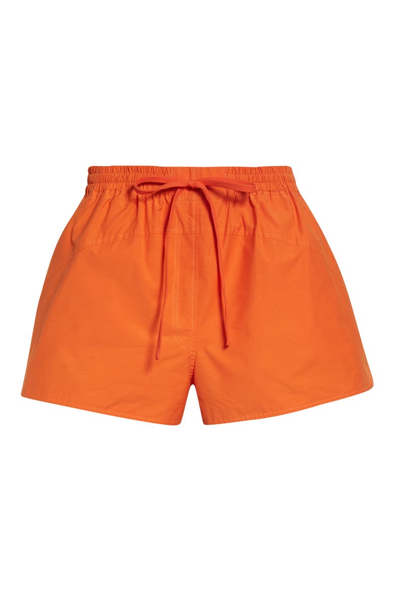 Camden Tie Waist Shorts, Alternate, color, PERSIMMON