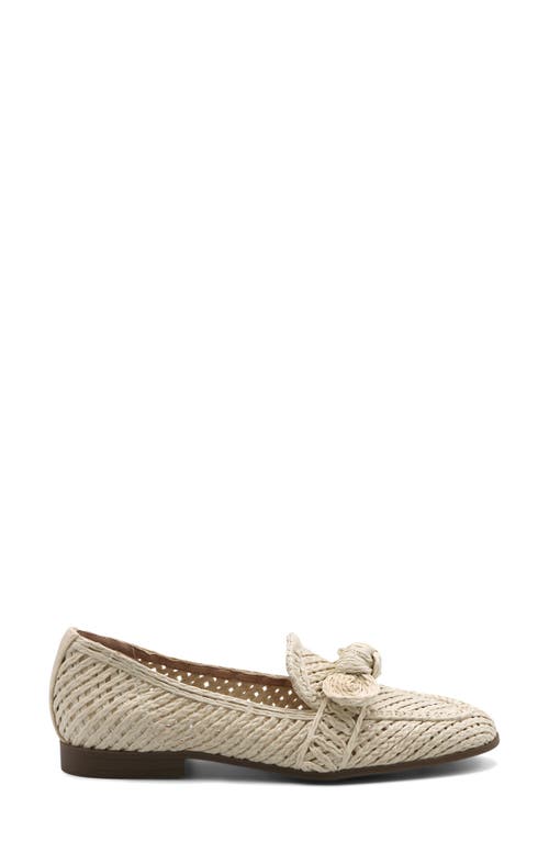 Charles David Finite Raffia Loafer In Ivory