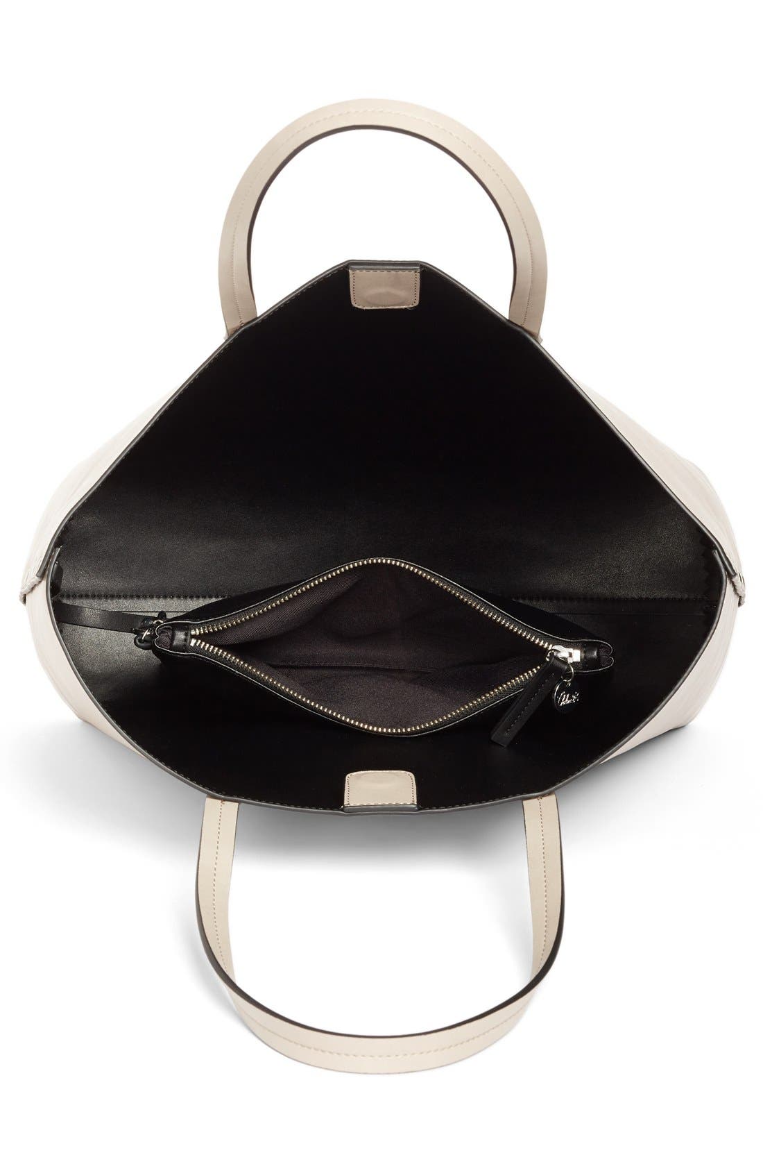 Olivia Faux Leather Tote, Alternate, color, GREY FLINT