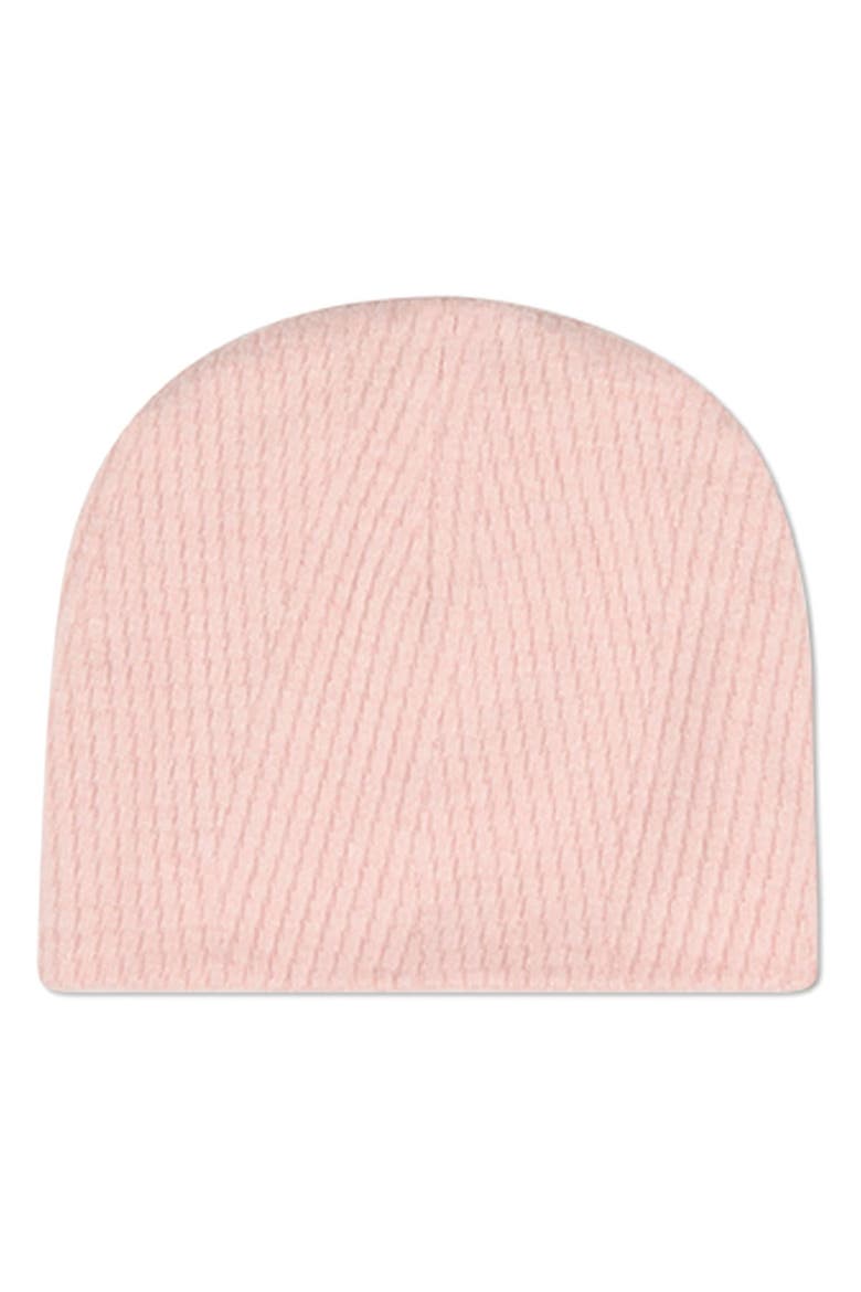 Baby Ribbed Crisscross Solid-Color Beanie, Main, color, Blush Pink