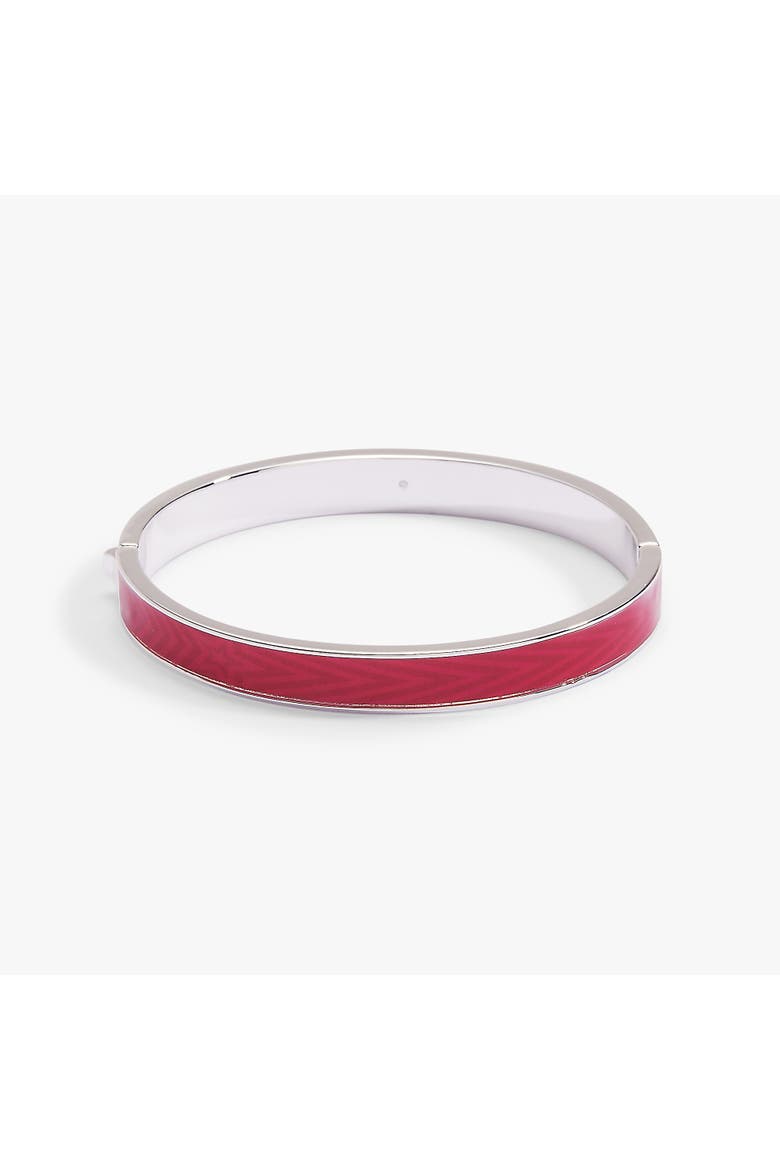 American Girl® Classic Printed Hinge Bangle, Alternate, color, Silver