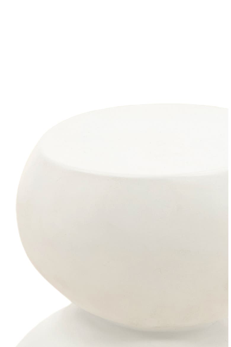 Syros Outdoor Side Table, Alternate, color, White