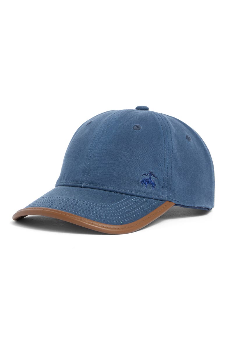 Oil Cloth Adjustable Baseball Cap, Main, color, DENIM