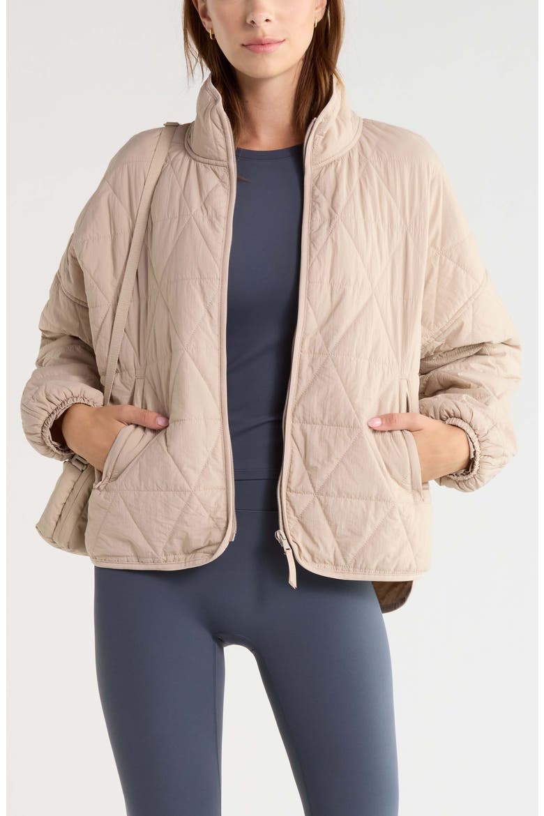 Zella Compass Quilted Packable Jacket (Women) | Nordstrom