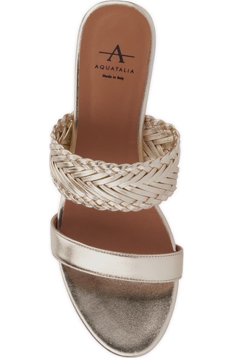 Aquatalia Kerry Water Repellent Slide Sandal, Alternate, color, Platino