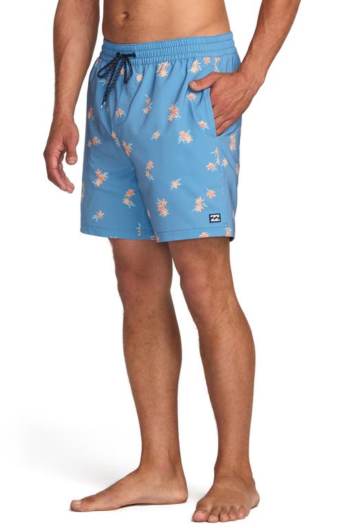 Billabong Sundays Layback Swim Trunks In Blue