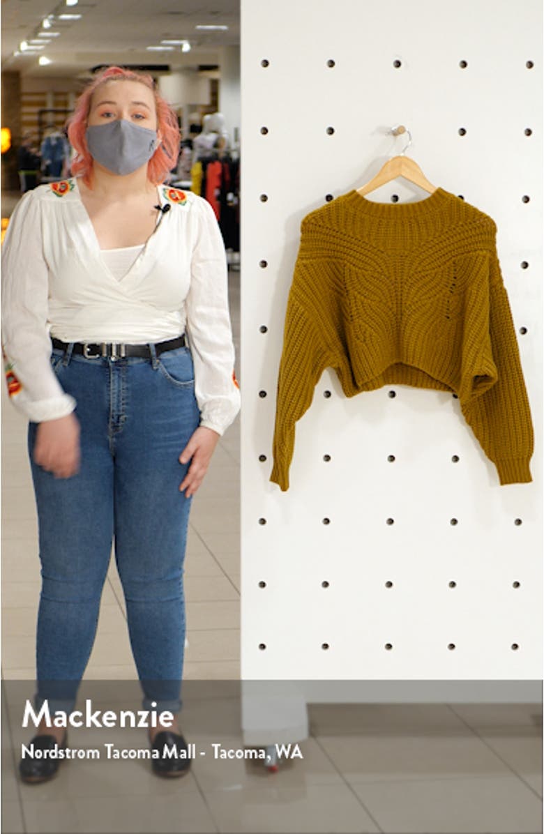 Butterfly Super Crop Sweater, sales video thumbnail
