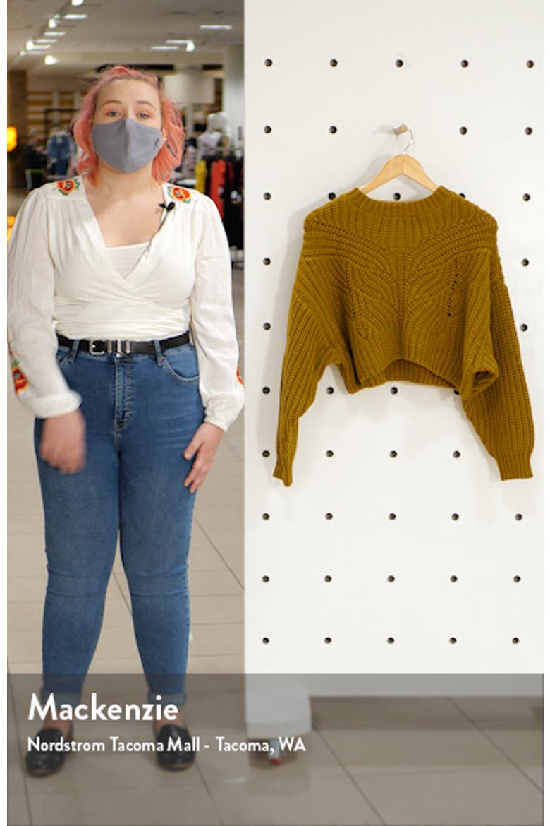 Butterfly Super Crop Sweater video