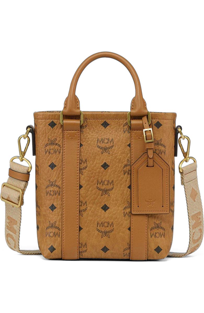 MCM Aren N/S Tote in Visetos, Main, color,