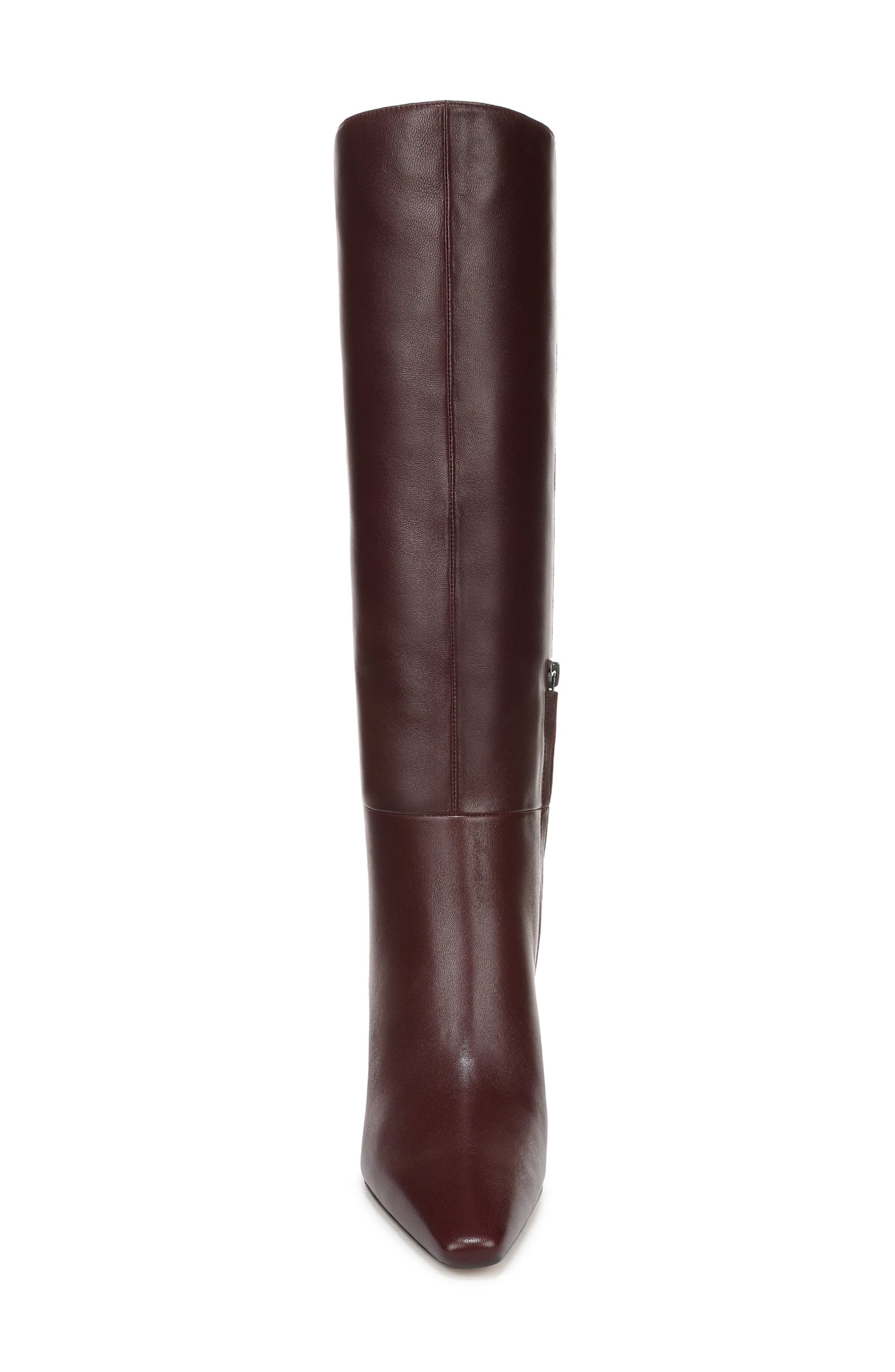 Sylvia Knee High Boot, Alternate, color, FRENCH BURGUNDY LEATHER