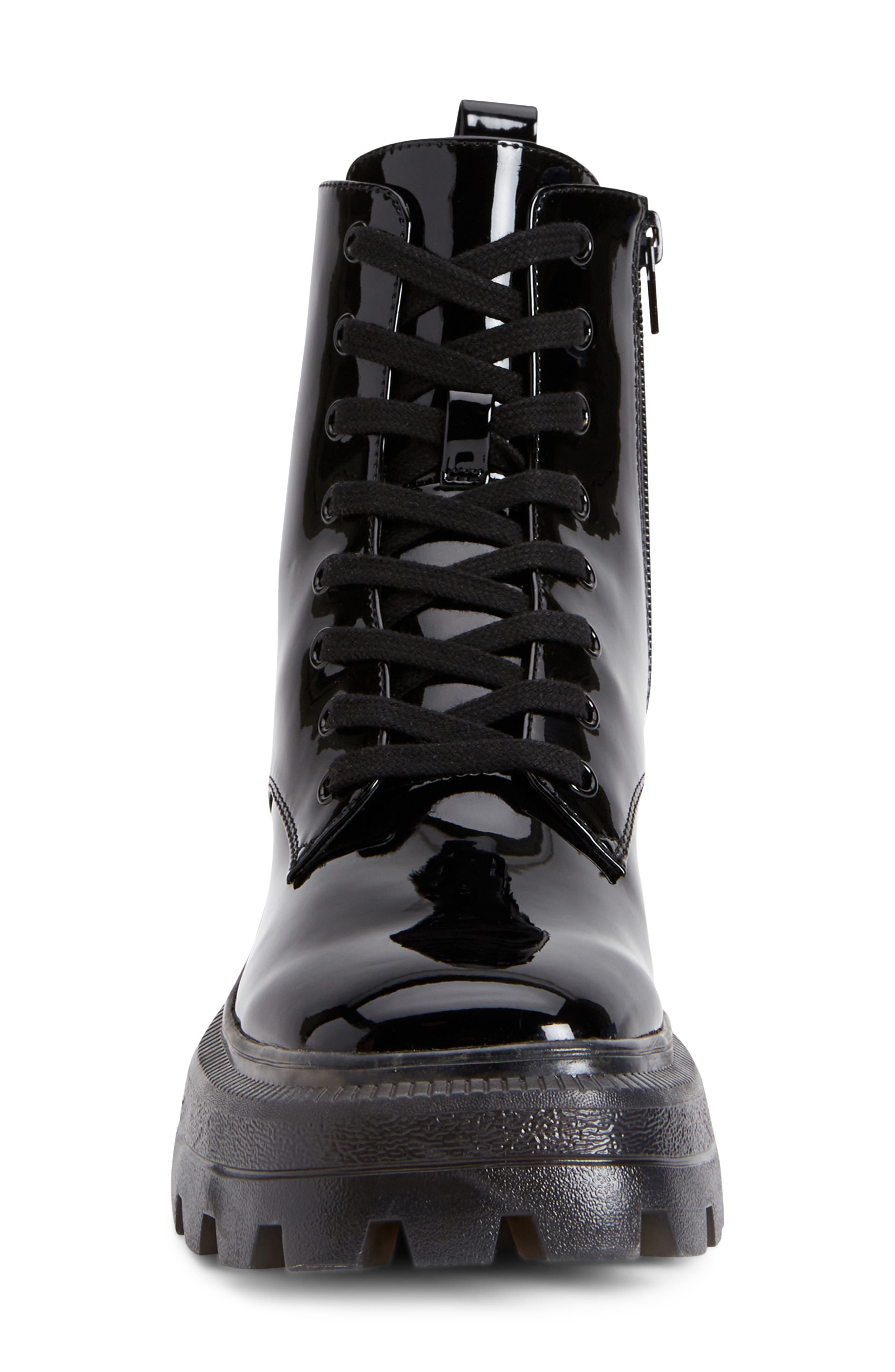 The Geli Combat Boot, Alternate, color, BLACK