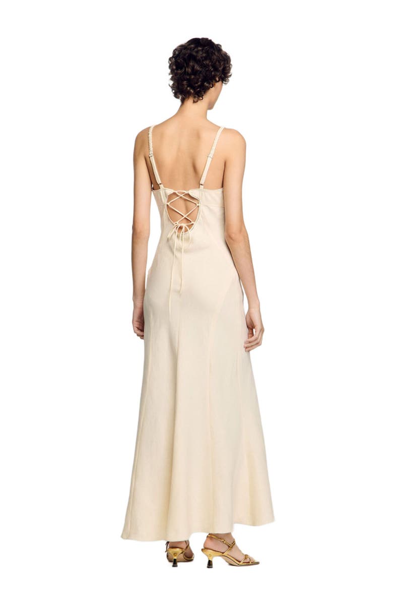 SANDRO Maxi dress with straps, Alternate, color, 