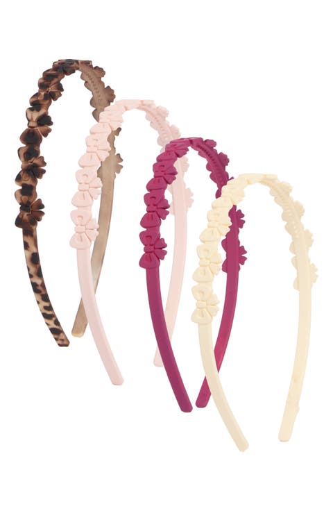 Kids' 4-Pack Bow Headbands