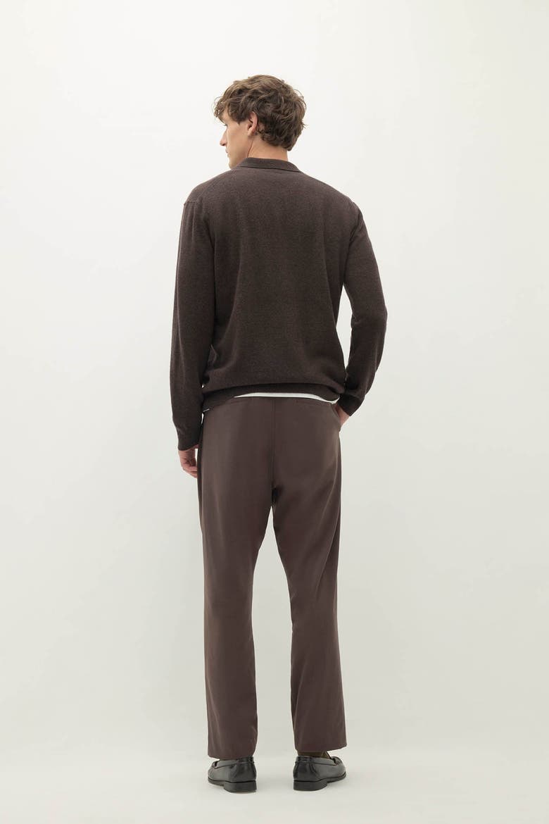 Alessandro Cashmere Polo, Alternate, color, Cocoa