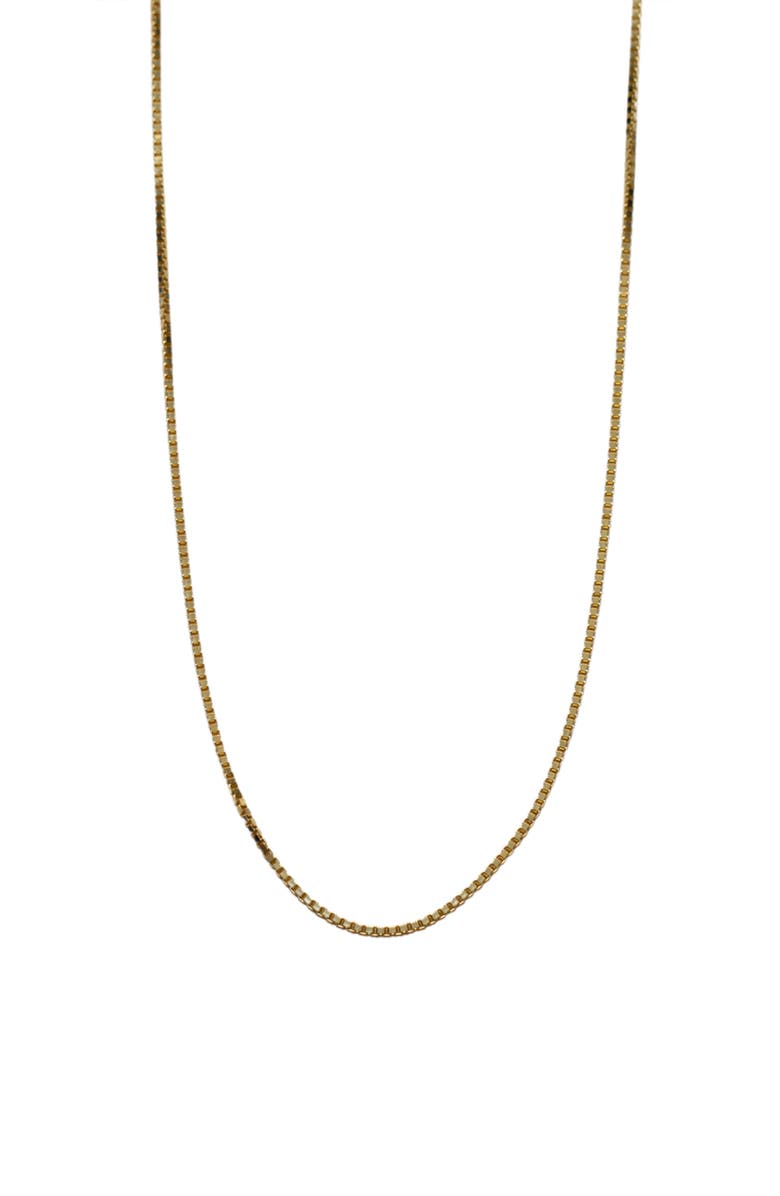 Argento Vivo Sterling Silver Men's 18 Karat Gold Plate Link Necklace, Main, color, 