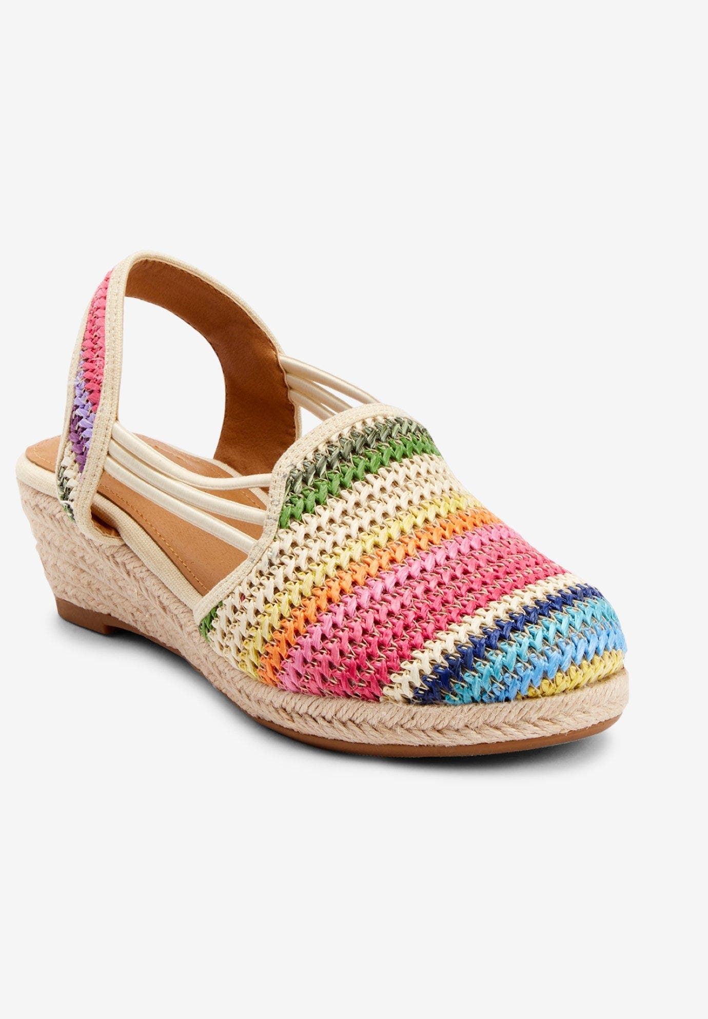 The Clea Espadrille, Alternate, color, BRIGHT MULTI