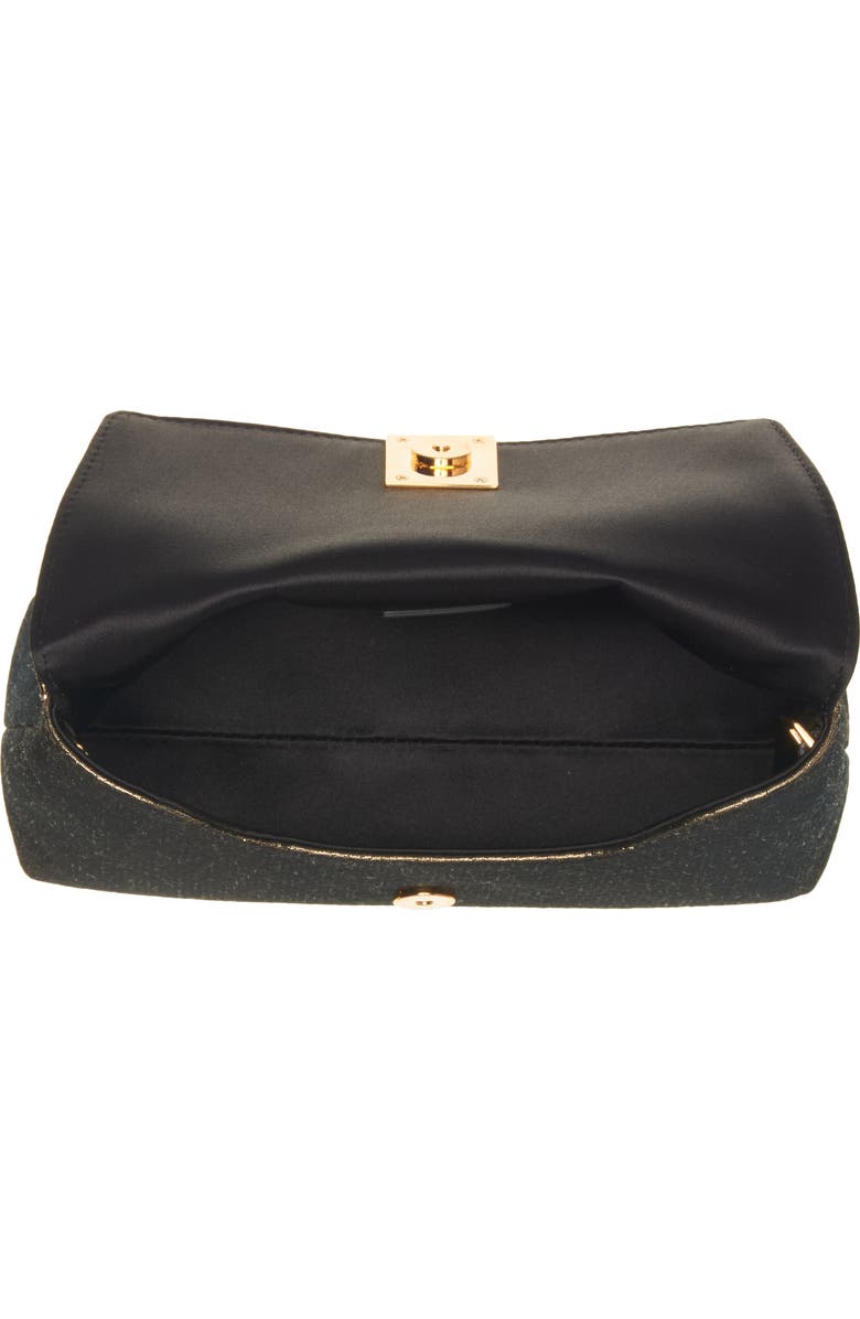 TOM FORD Mini Nobile Hammered Lamé Clutch, Alternate, color,