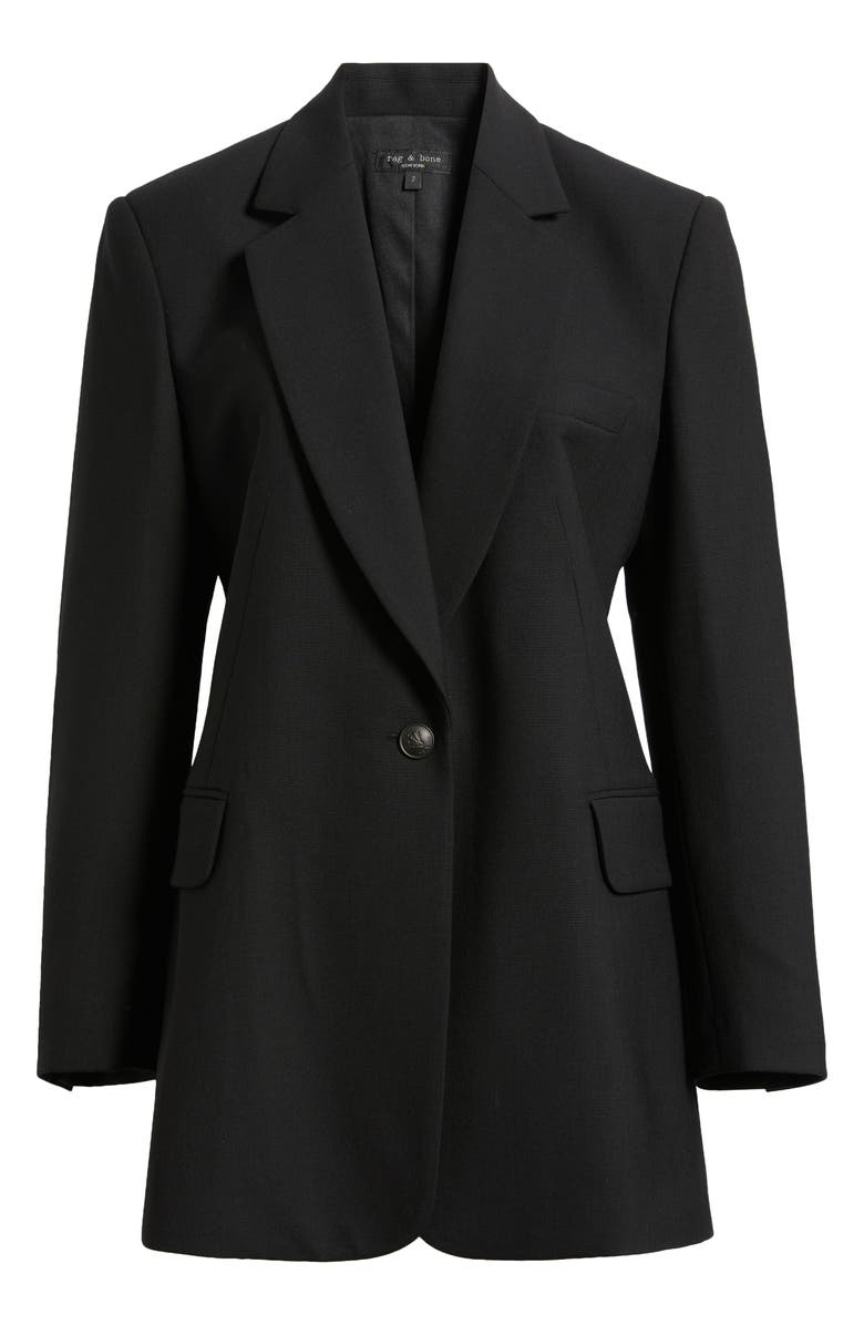 rag & bone Suzanne Classic Fit Longline Blazer, Alternate, color, 
