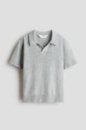H&M Fine-knit cotton polo shirt