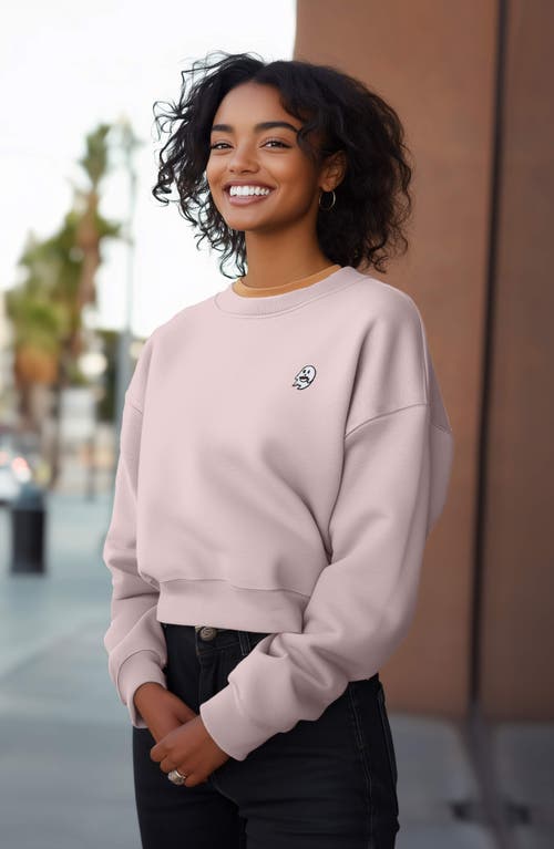 Dalix Spook-a-latte Relaxed Sweatshirt In Blush