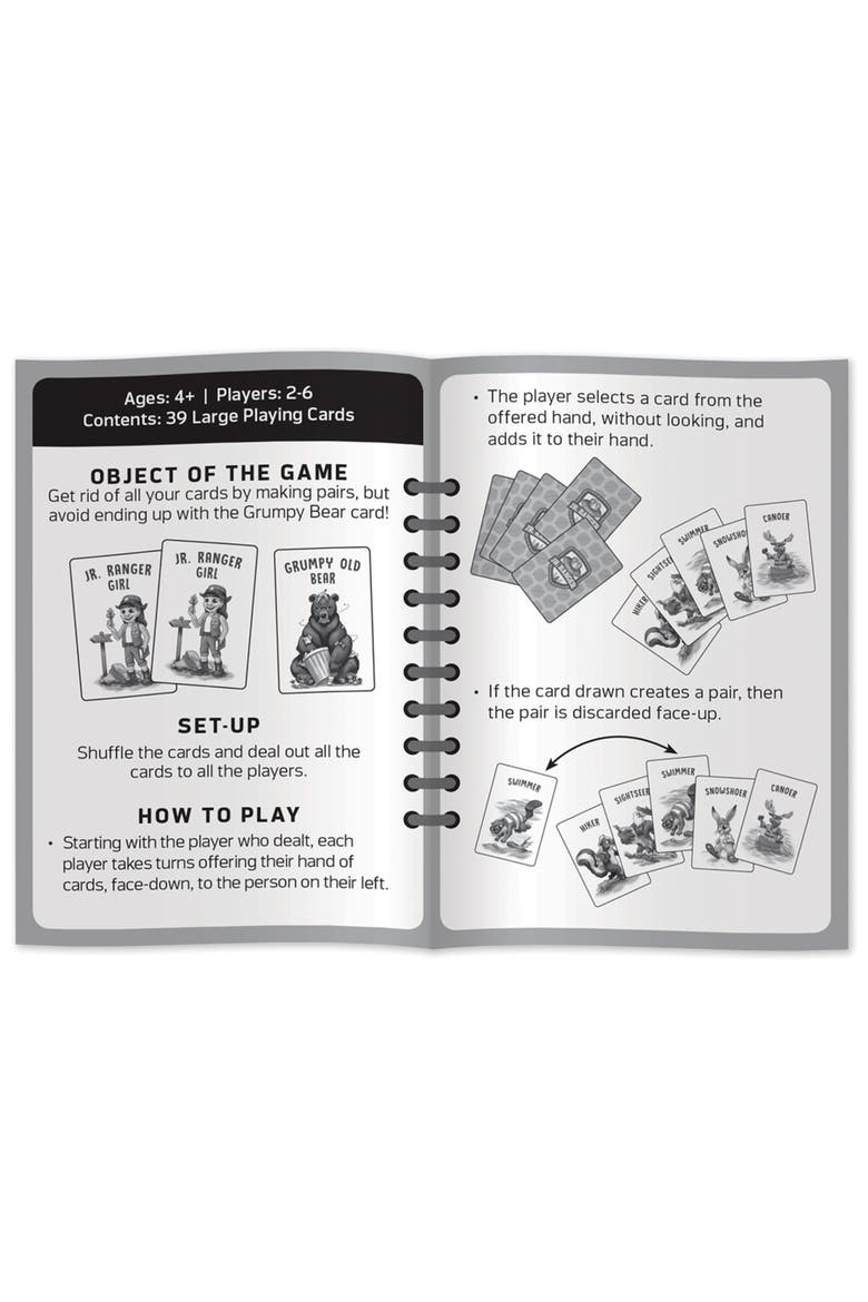Jr. Ranger Grumpy Old Bear Card Game, Alternate, color, Multicolor