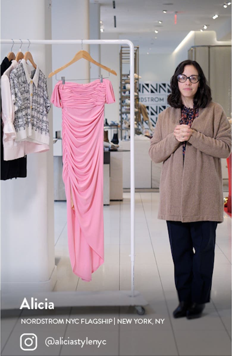 Delaney Off the Shoulder Jersey Dress, sales video thumbnail