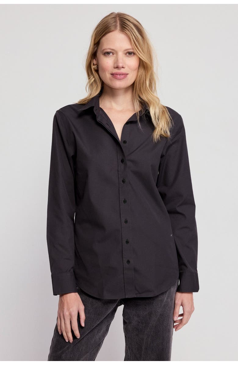 The Shirt by Rochelle Behrens The Jet Set Icon Shirt, Alternate, color, Black/Black