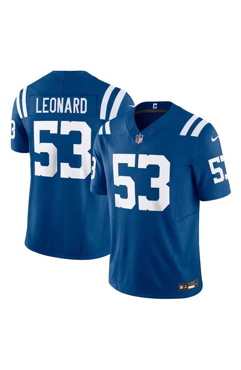 Nike Men's Nike Shaquille Leonard Royal Indianapolis Colts Vapor F.U.S.E. Limited Jersey, Main, color, 